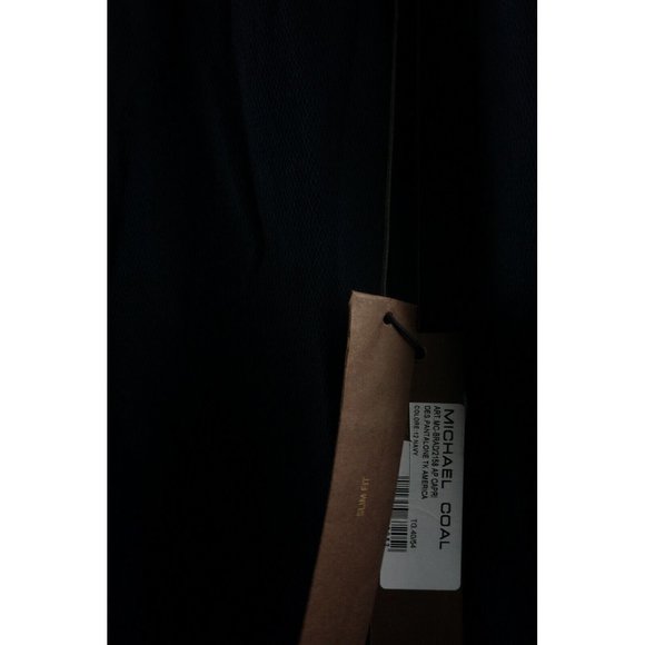 New Michael Coal Brad Mens US Size 40 x 28 Slim Dark Blue Woven Jacquard Capri - Picture 6 of 10